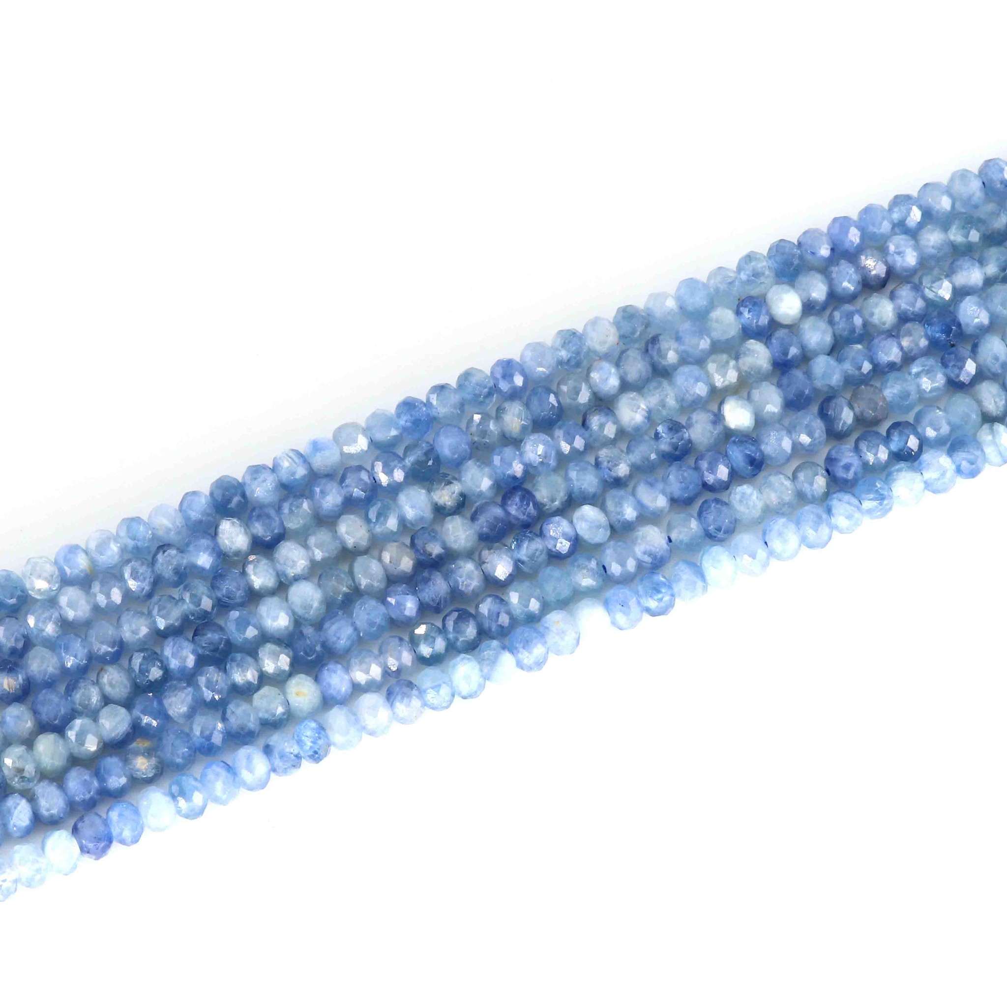 Image de Kyanit fac. Button  4mm Strang (hell)