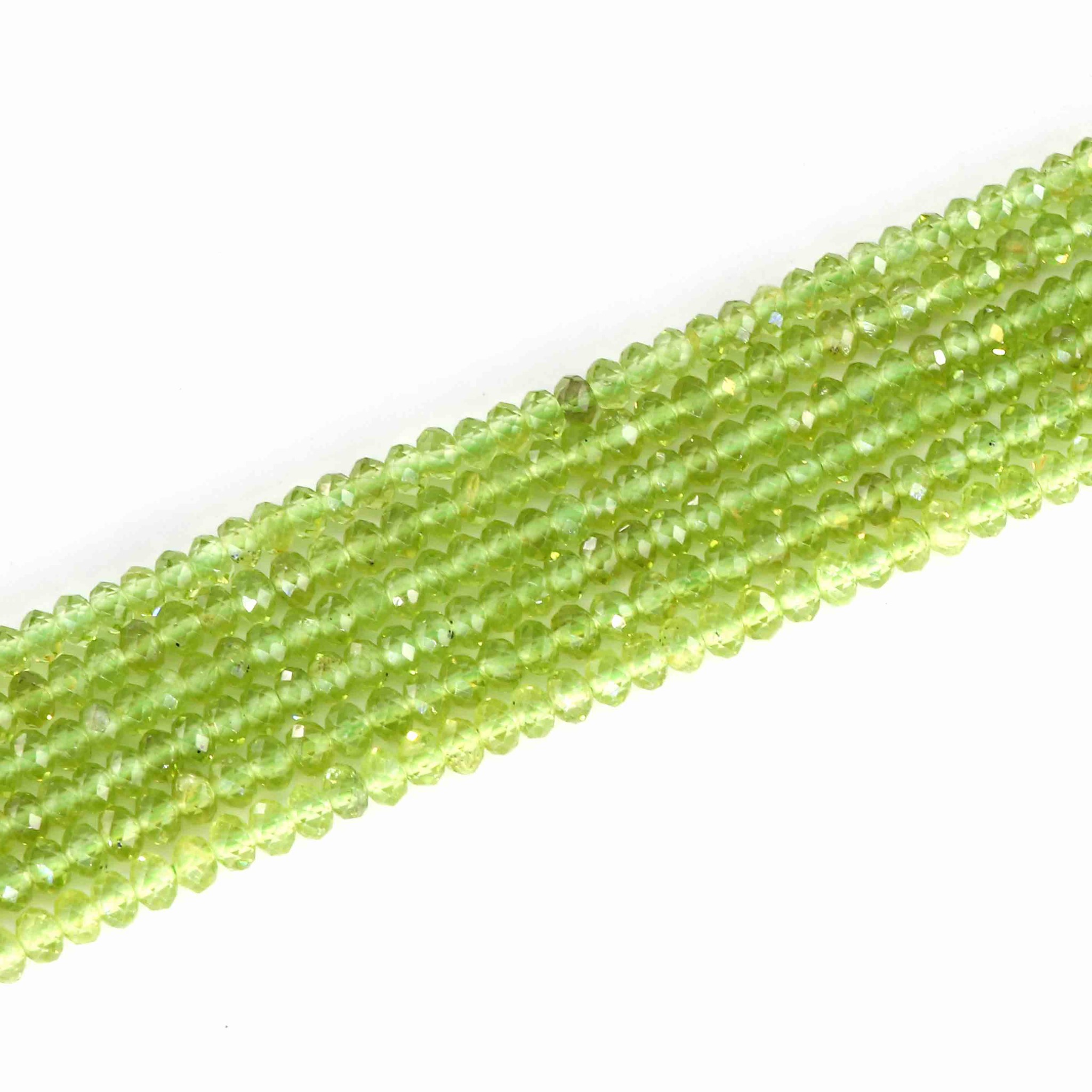 Image de Peridot fac. Button  4mm Strang Extra