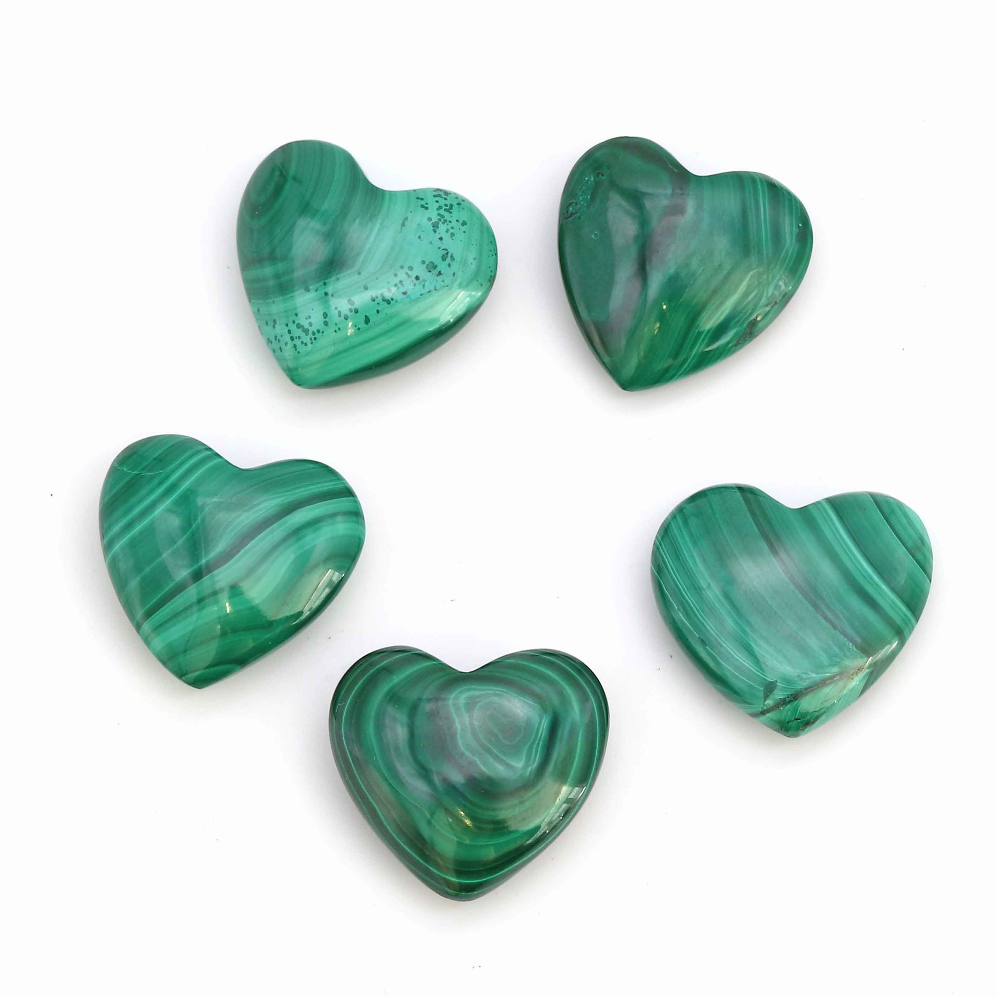 Immagine di Malachit "Love Hearts" 20mm