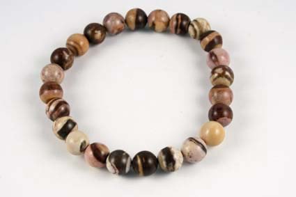 Bild von Cappuccino Jaspis Kugeln  8mm Armband