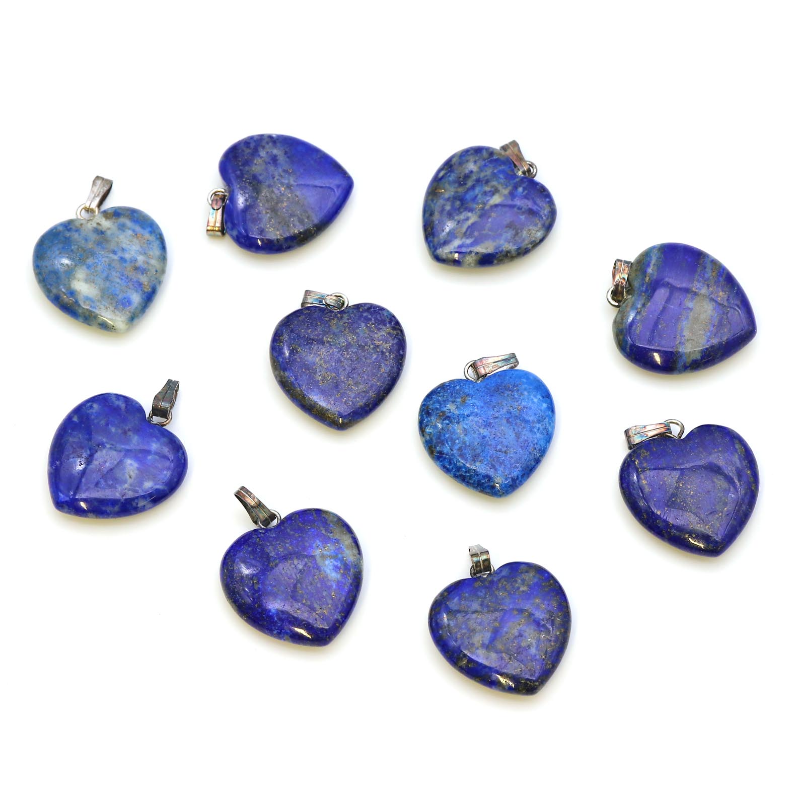 Bild von Lapis "Love Hearts" 20x6mm Anhänger mit Metallöse