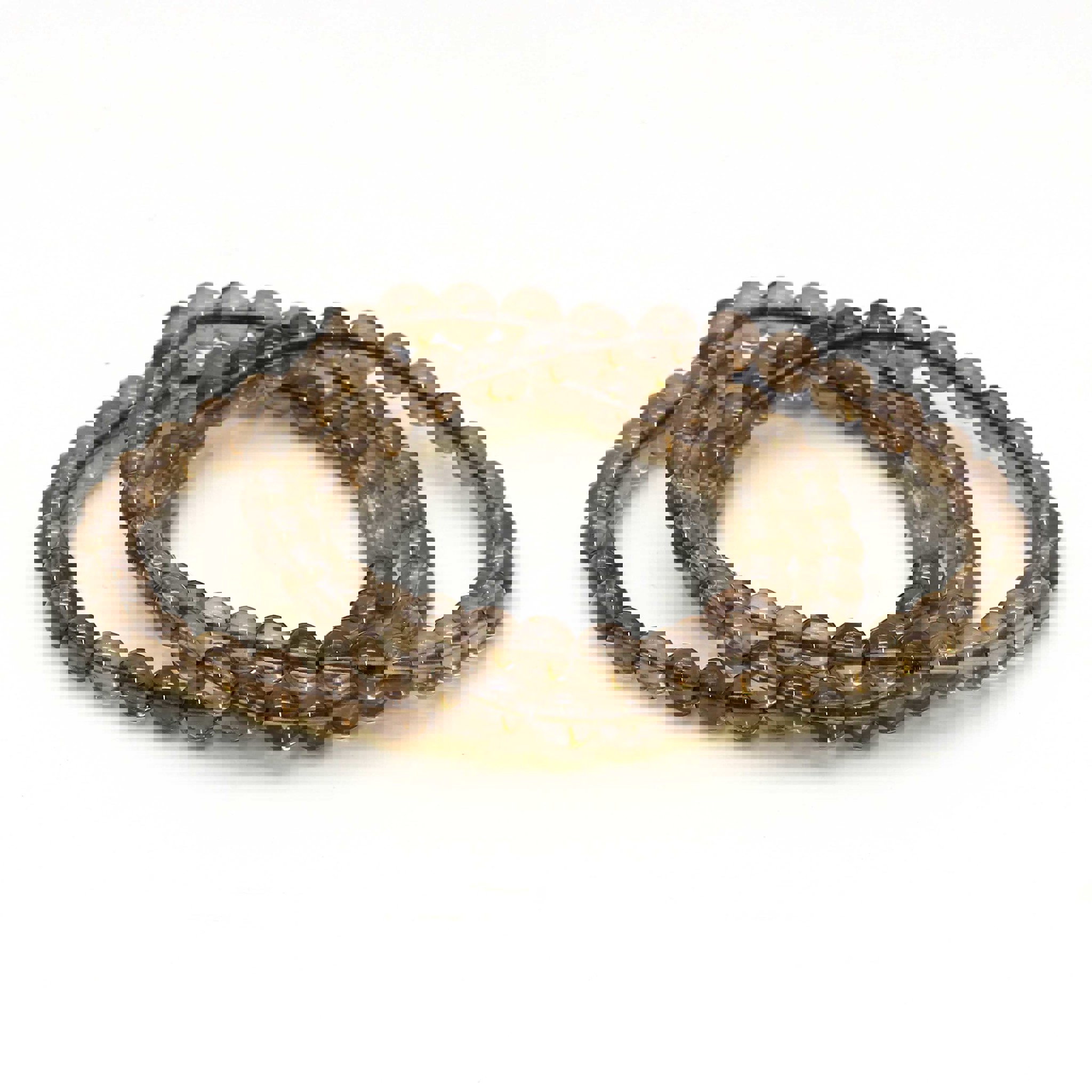 Bild von Rauchquarz Kugeln  6mm Armband