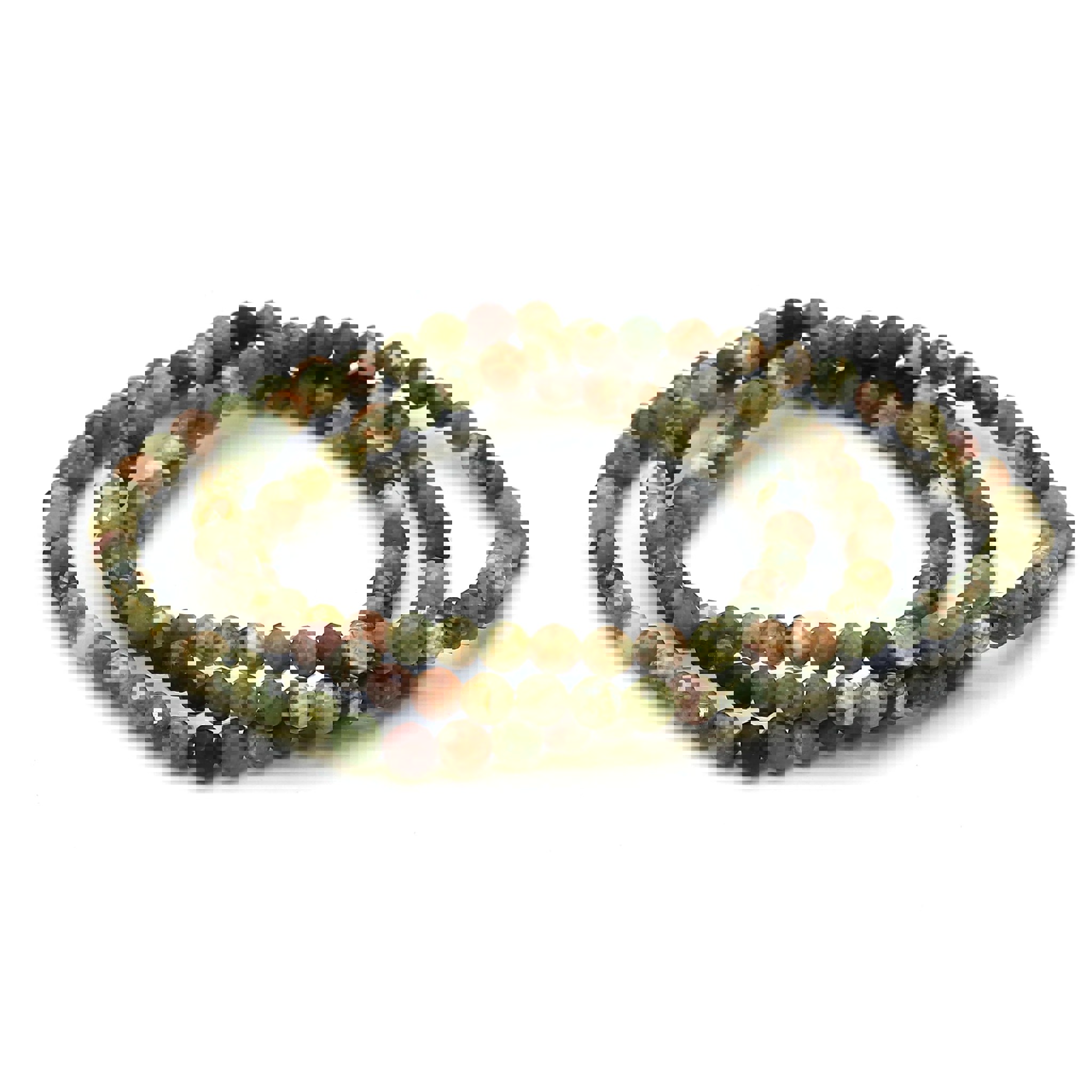 Bild von Rhyolith fac. Kugeln  4mm Armband