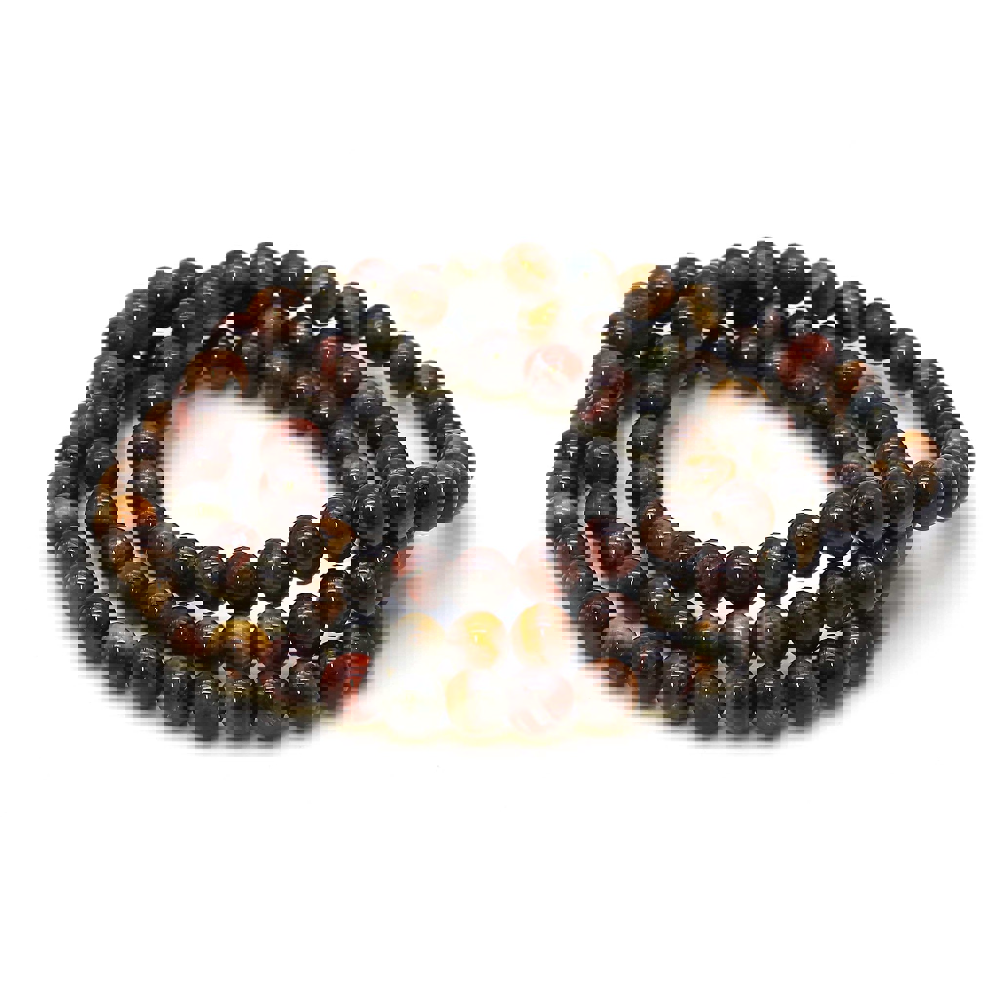 Bild von Tiger Mix Kugeln  6mm Armband
