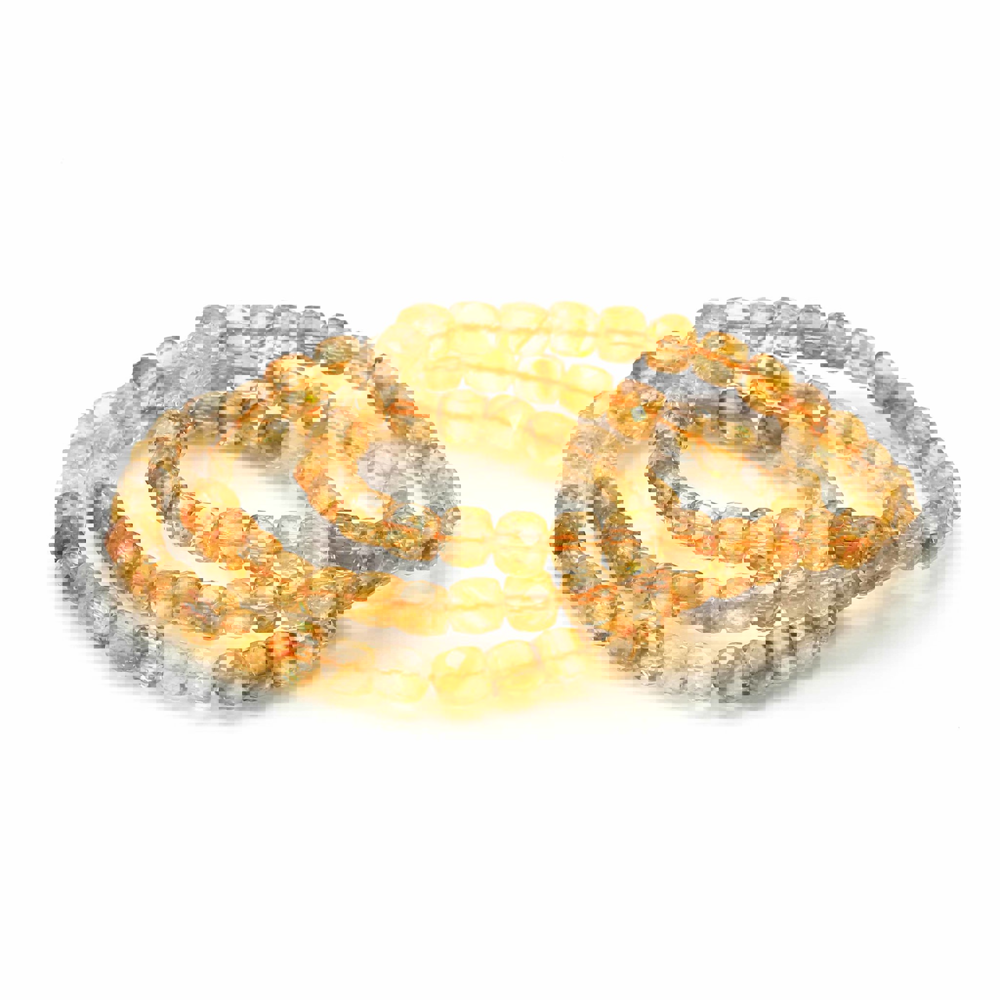 Bild von Citrin fac. Würfel  6x6mm Armband