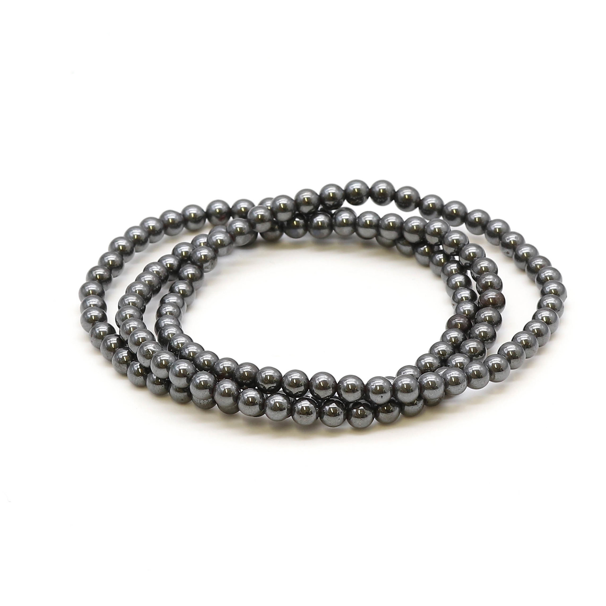 Bild von Hämatit Kugeln Armband (natur)