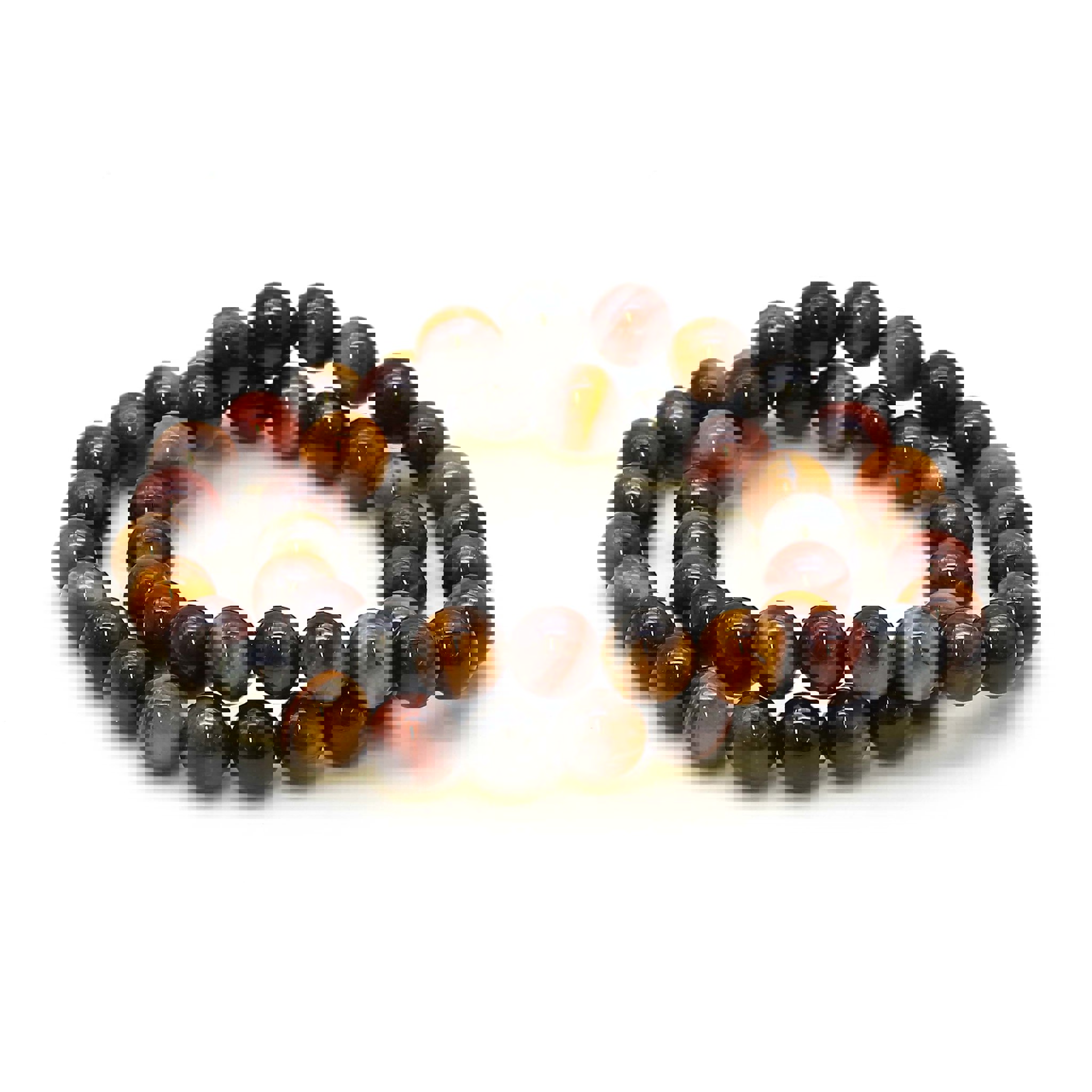 Bild von Tiger Mix Kugeln  8mm Armband