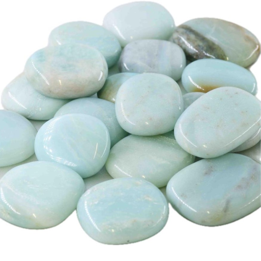 Immagine di Ciottolo in amazzonite (Cina) (PU: 250g)
