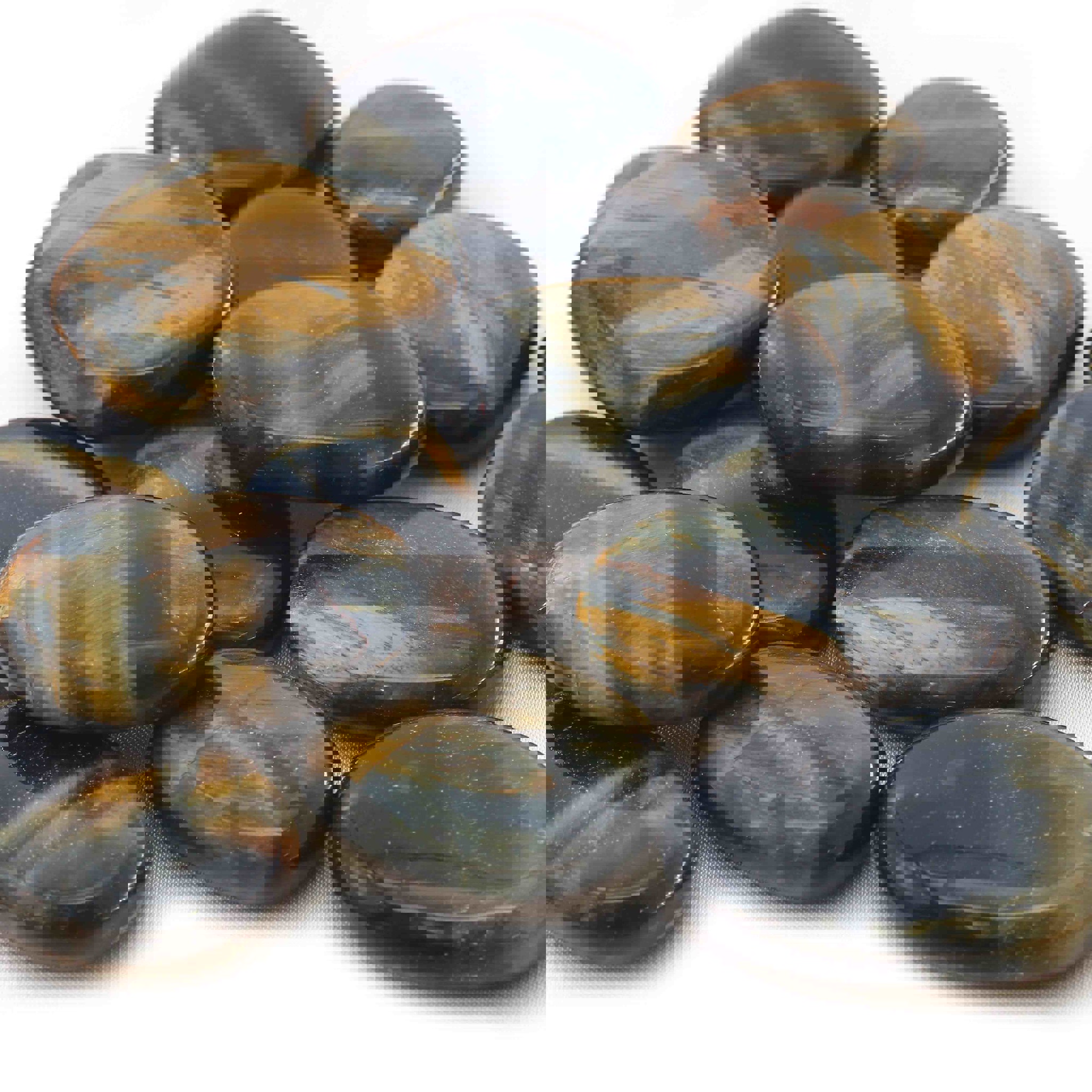 Immagine di Pietra piatta levigata di Occhio di Falco (PU: 250g)