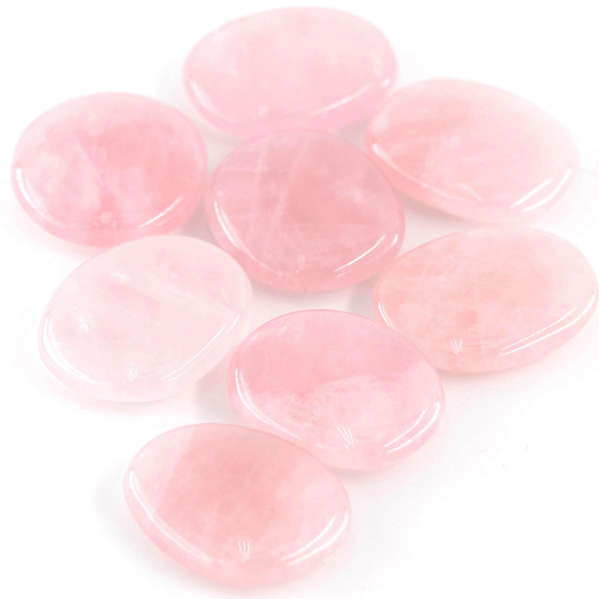 Bild von Rosenquarz Handschmeichler  TOP (VE: 250g)