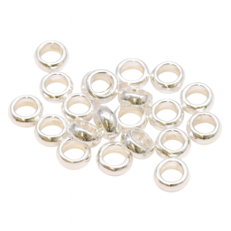 Zeige Details für Kugel-Ringe 7x3mm - Loch 4.3mm, Silber 925 Bild von Kugel-Ringe 7x3mm - Loch 4.3mm, Silber 925