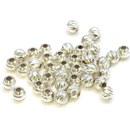 Zeige Details für Kugeln "Disco" 4mm, Loch 1.5mm, Silber 925 Bild von Kugeln "Disco" 4mm, Loch 1.5mm, Silber 925