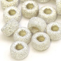 Vedere dettagli per Rondelle "Disco", argento 925 Immagine di Rondelle "Disco", argento 925