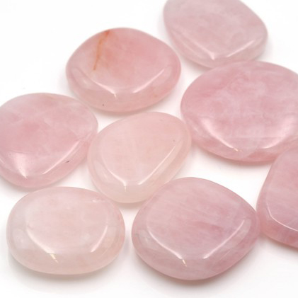 Bild von Rosenquarz Handschmeichler  (VE: 250g)