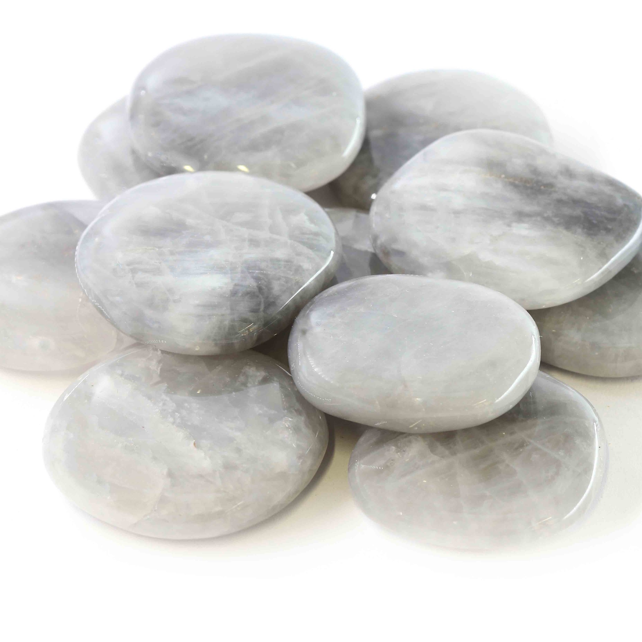 Bild von Silberquarz grau Handschmeichler (VE: 500g)