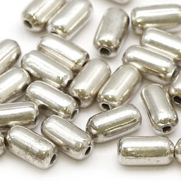 Vedere dettagli per Perline tonde, argento rodiato 925 Immagine di Perline tonde, argento rodiato 925