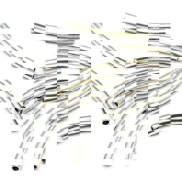Vedere dettagli per Tubo piegato, argento 925 Immagine di Tubo piegato, argento 925
