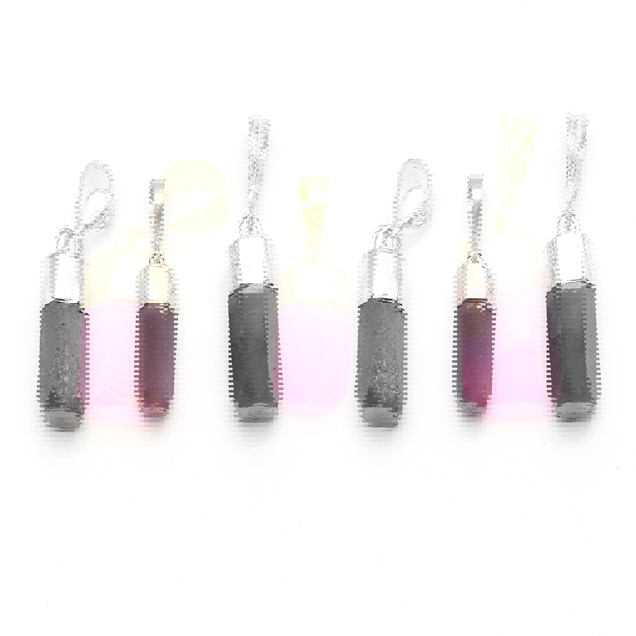 Bild von Rubin Kristall mit Silberkappe Anhänger