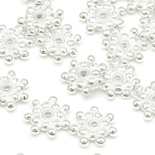 Bild von Stern-Spacer glanz, Silber 925