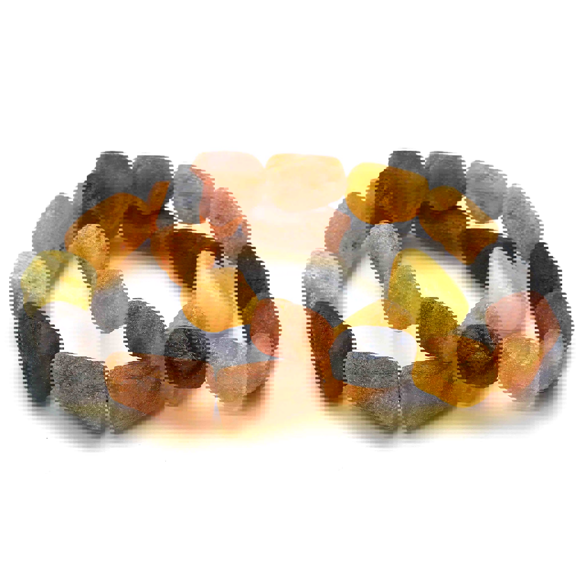 Bild von Bernstein Nuggets 14-18mm Armband, matt