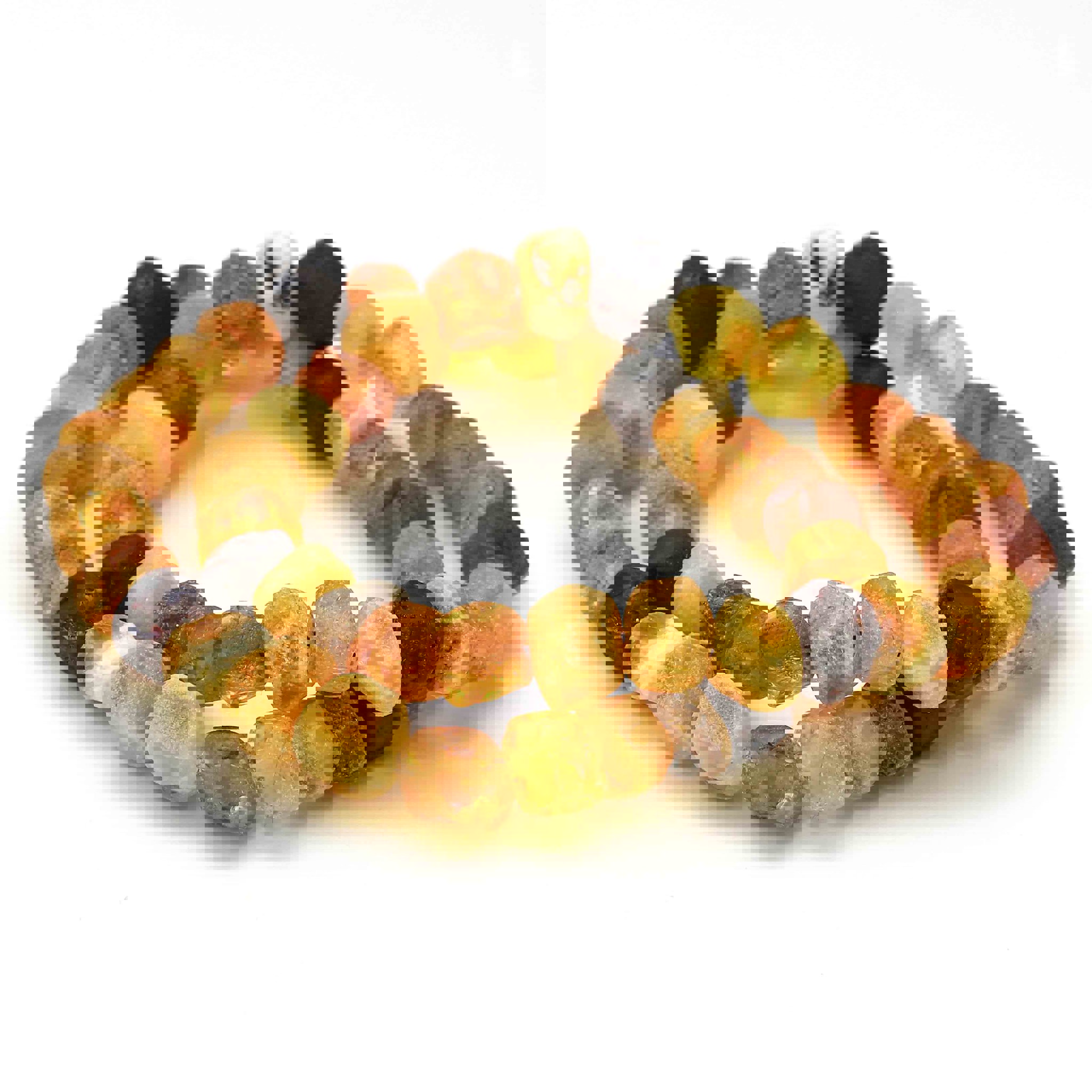 Bild von Bernstein Nuggets-Roh  9-10mm Armband