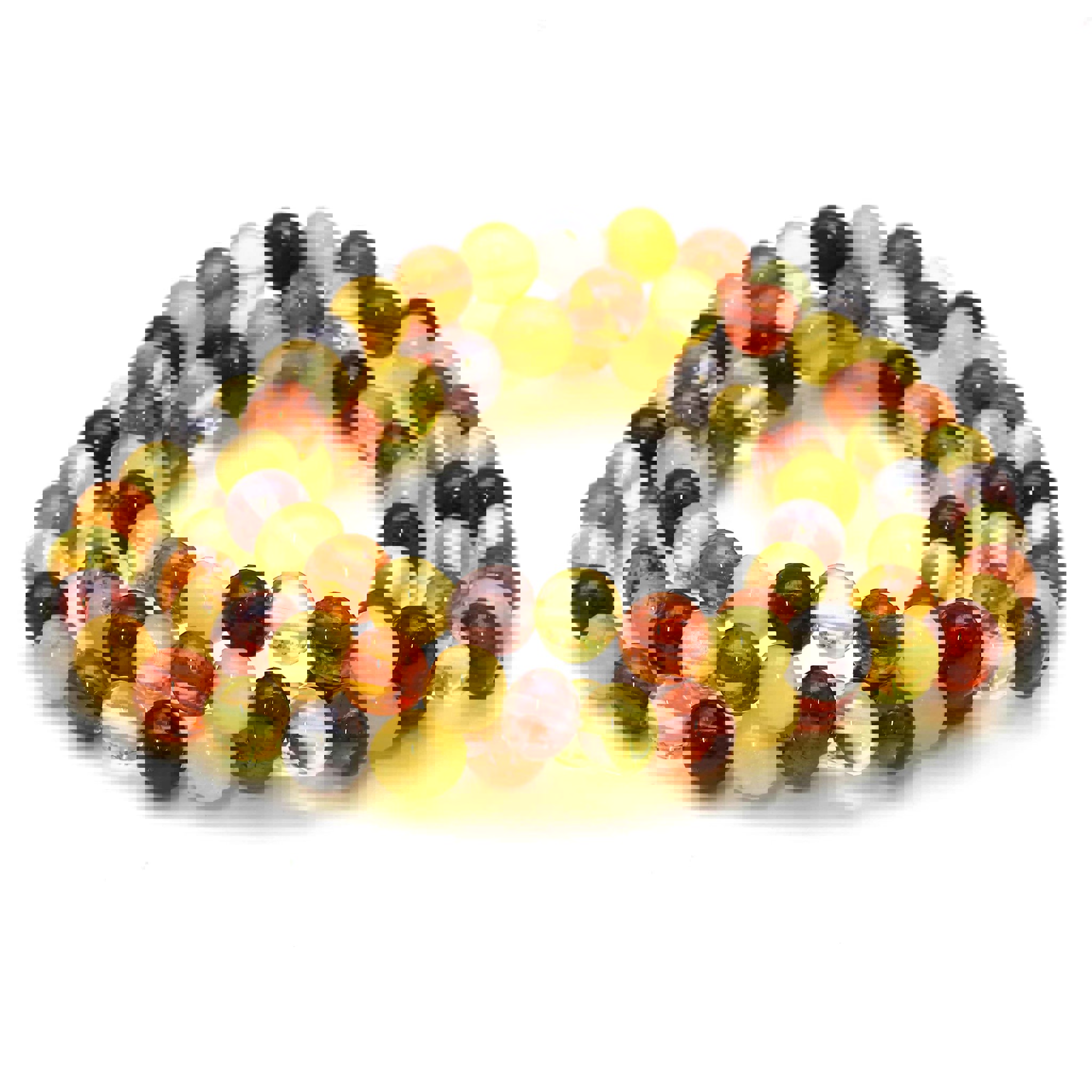 Bild von Bernstein Kugeln (-semi)  7mm Armband