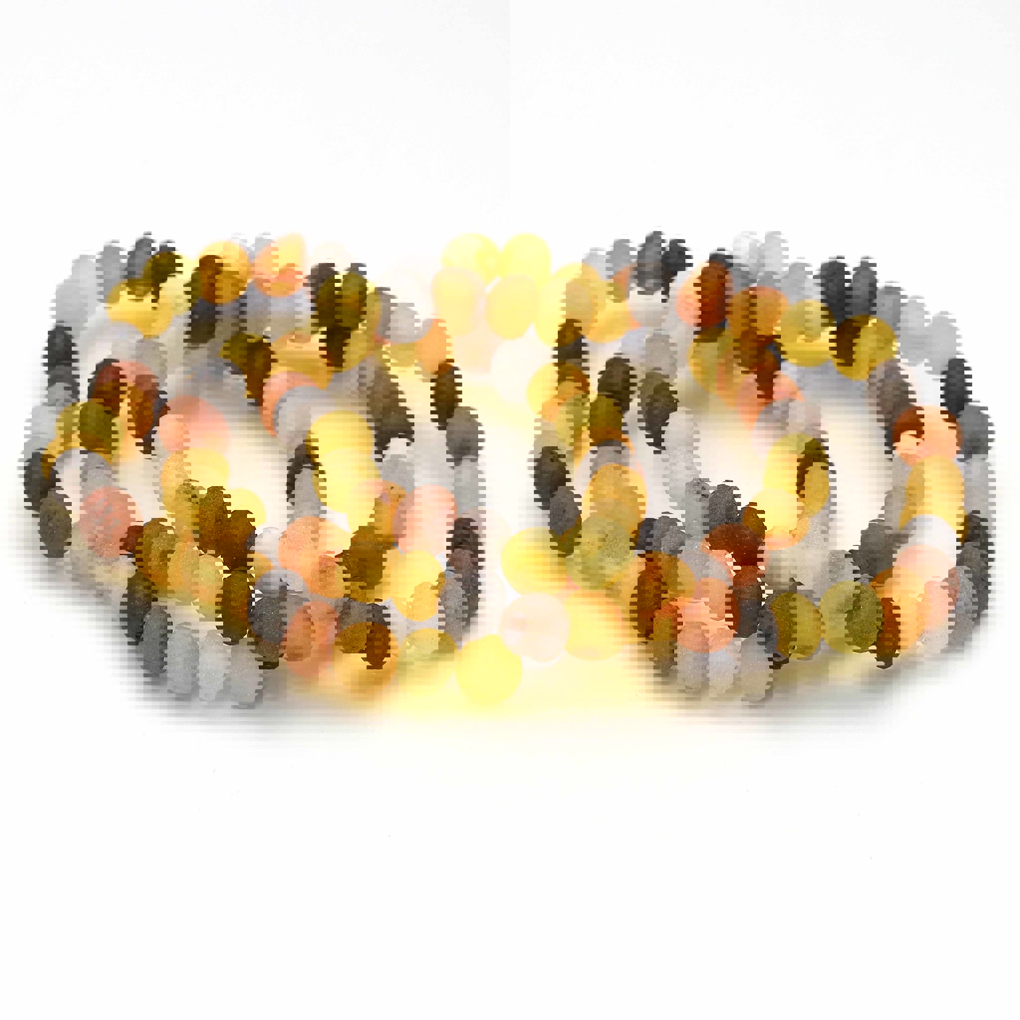 Bild von Bernstein Nuggets  6-7mm Armband, matt