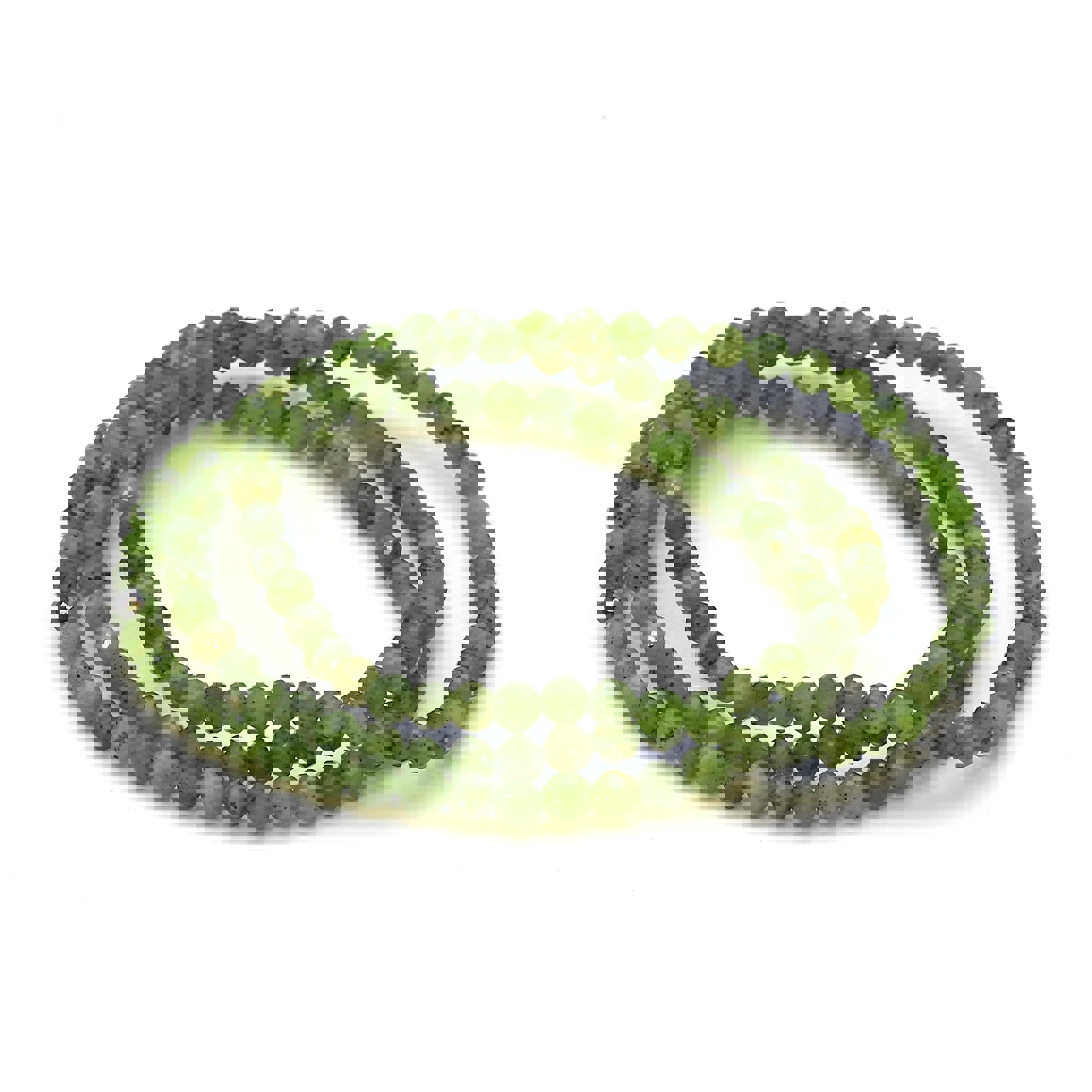 Bild von Canada Jade fac. Kugeln  4mm Armband (Nephrit)