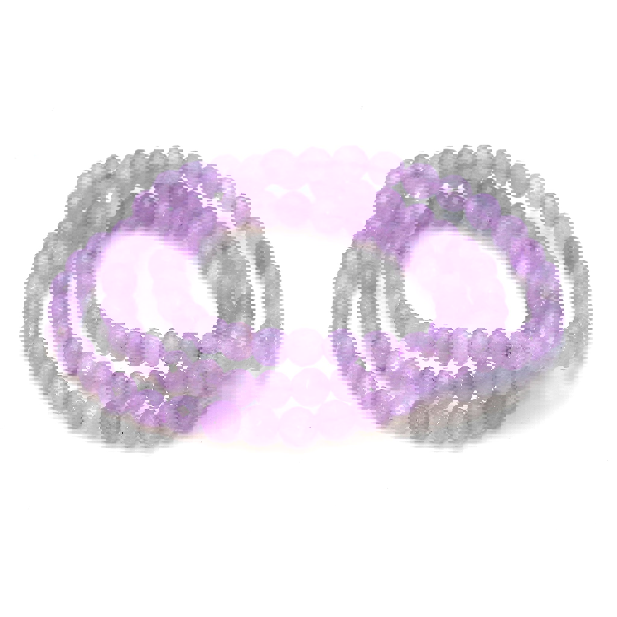 Bild von Amethyst fac. Kugeln  6mm (Lavendel) Armband
