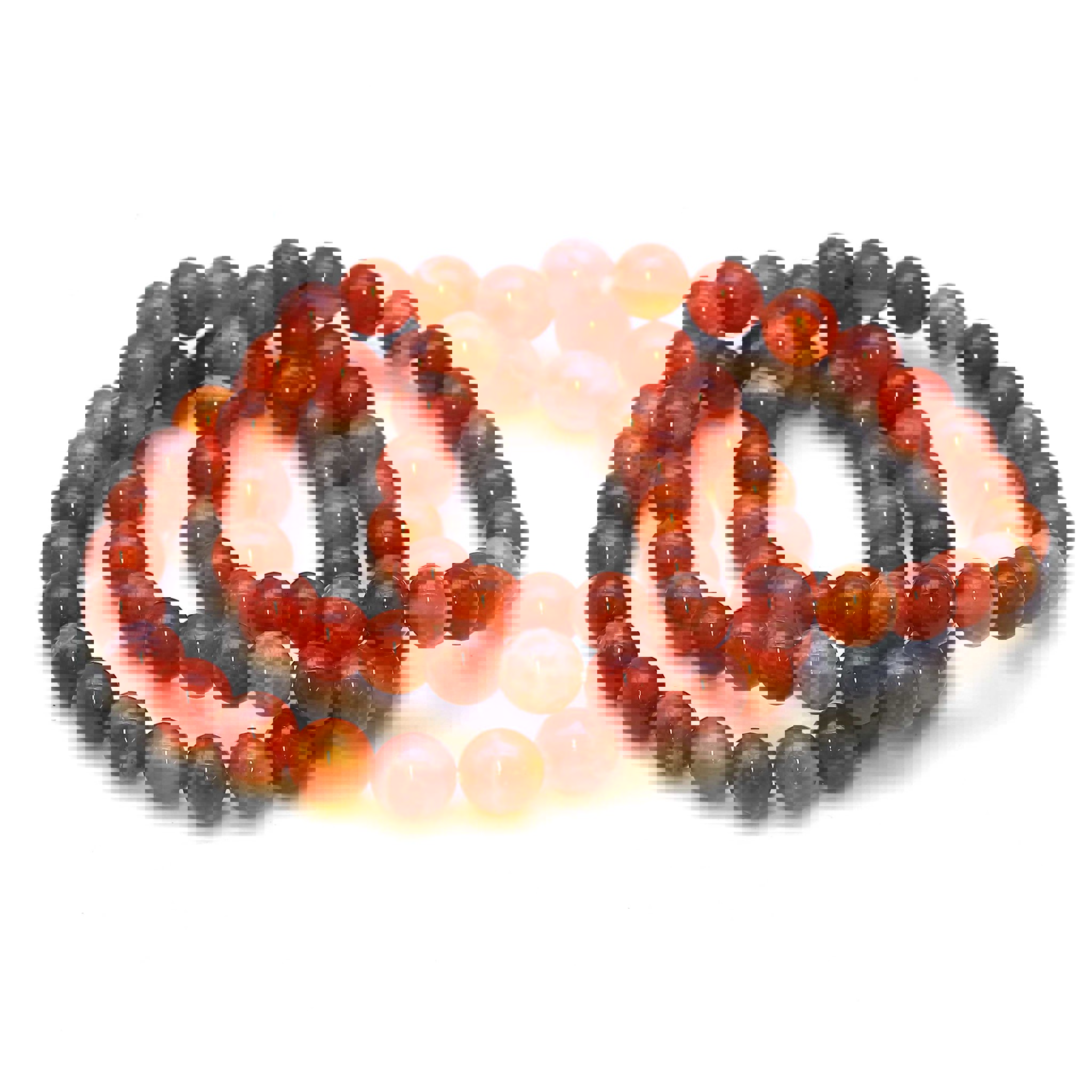 Bild von Feuerachat (erhitzt) Kugeln  8mm Armband