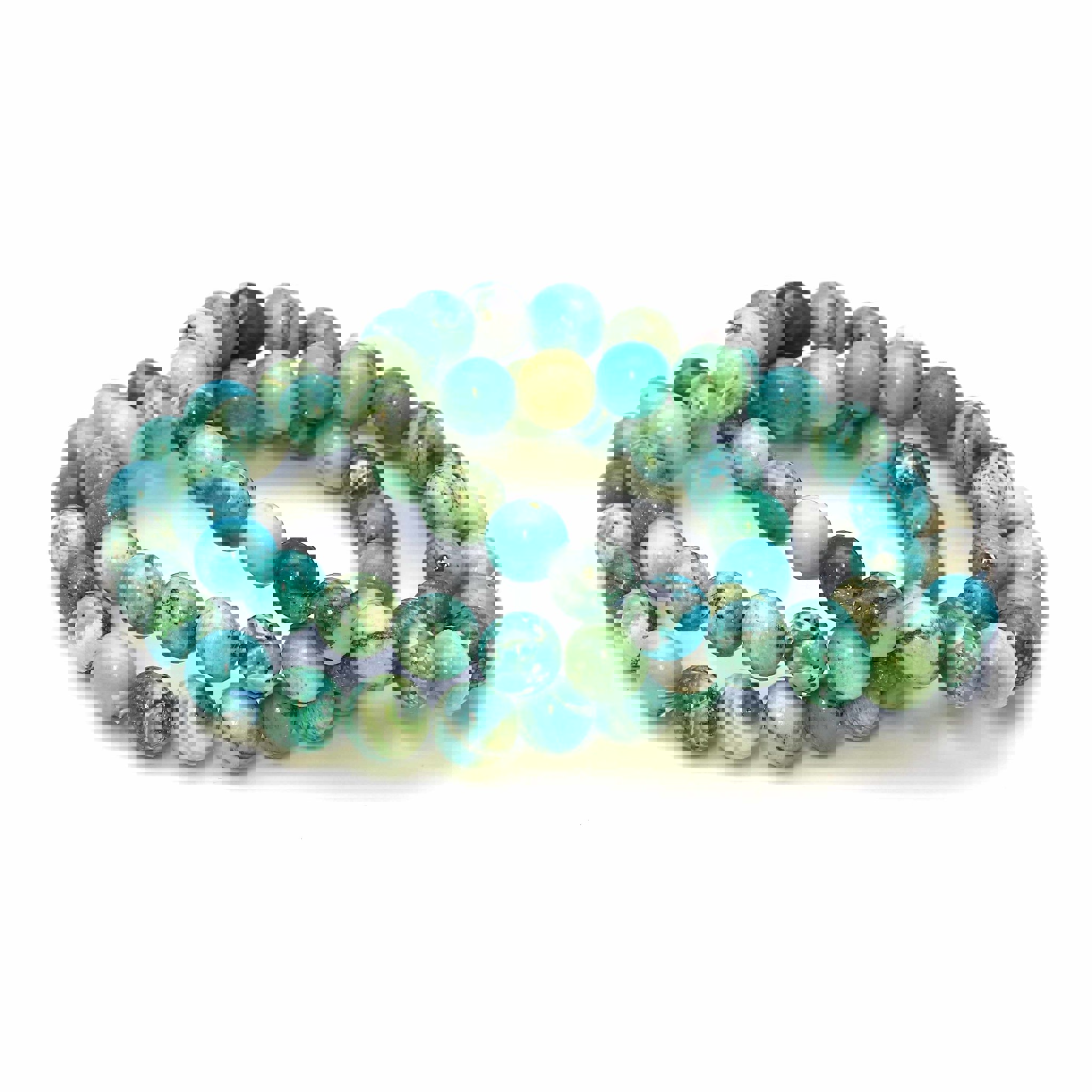 Bild von Chrysokoll Kugeln  8mm Armband