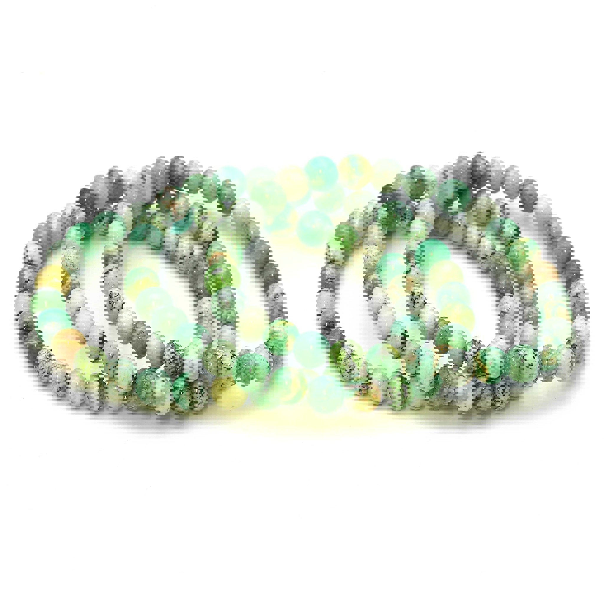 Bild von Variscit Kugeln  6mm Armband