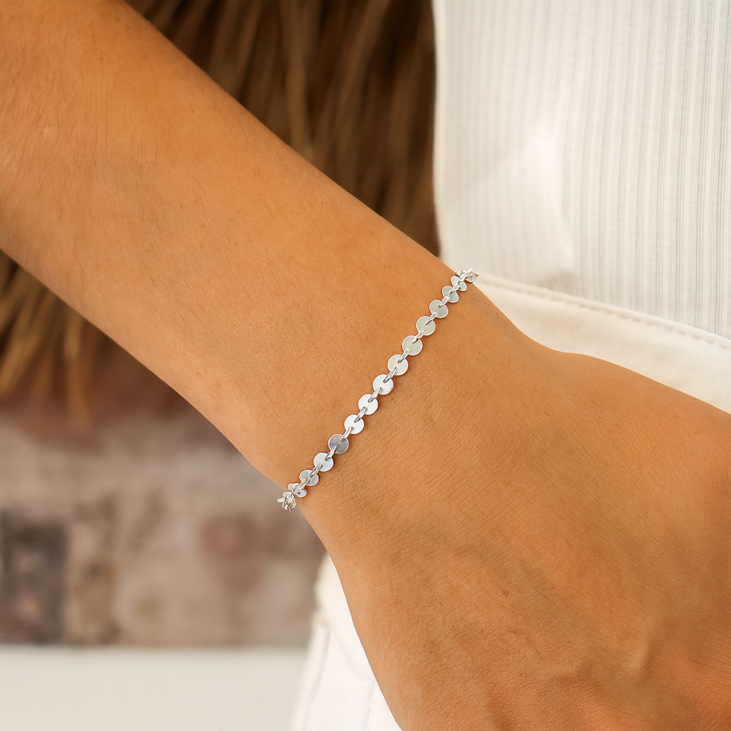 Bild von "Flat-Rings 4mm". Armband. Silber 925