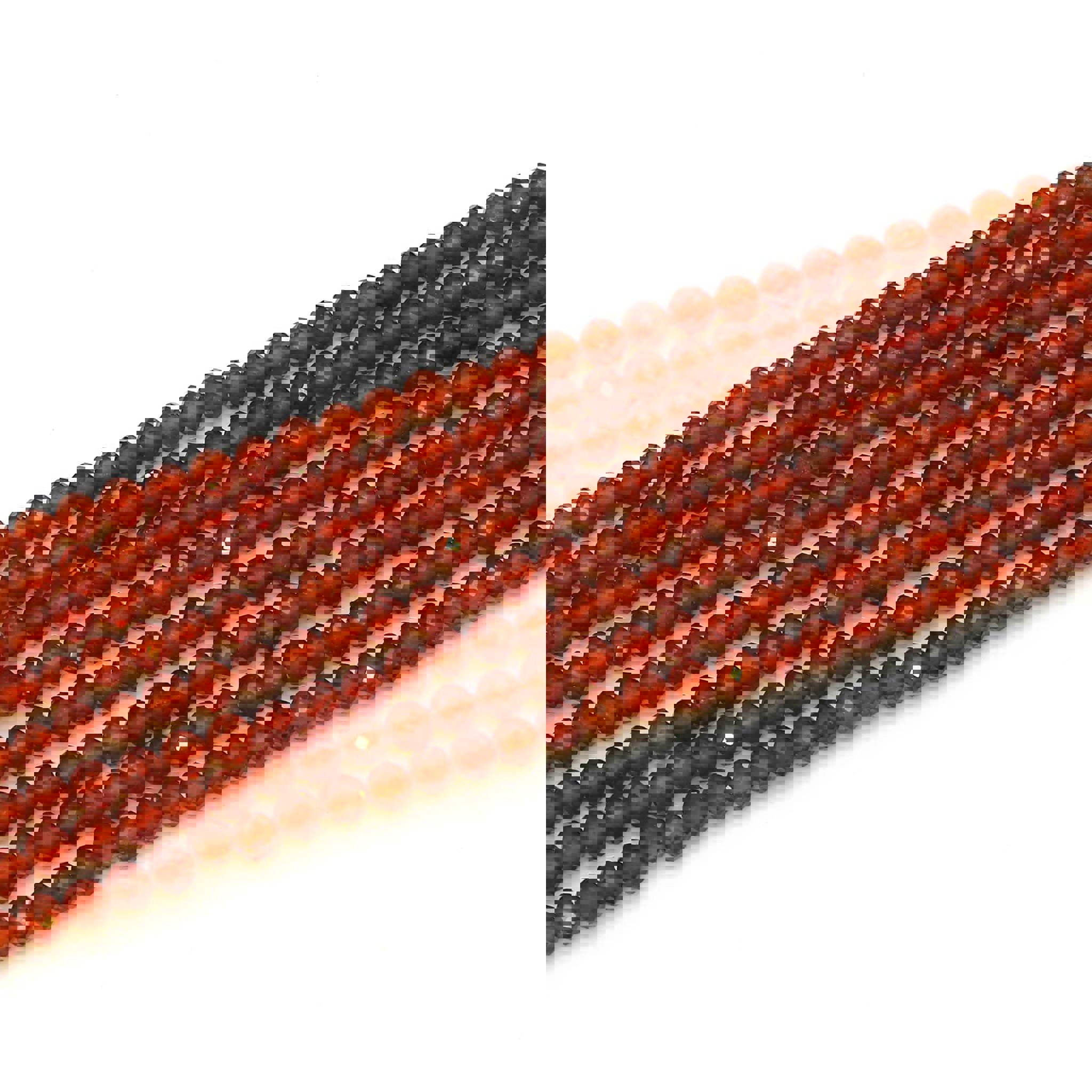 Bild von Hessonit fac. Kugeln  3mm Strang