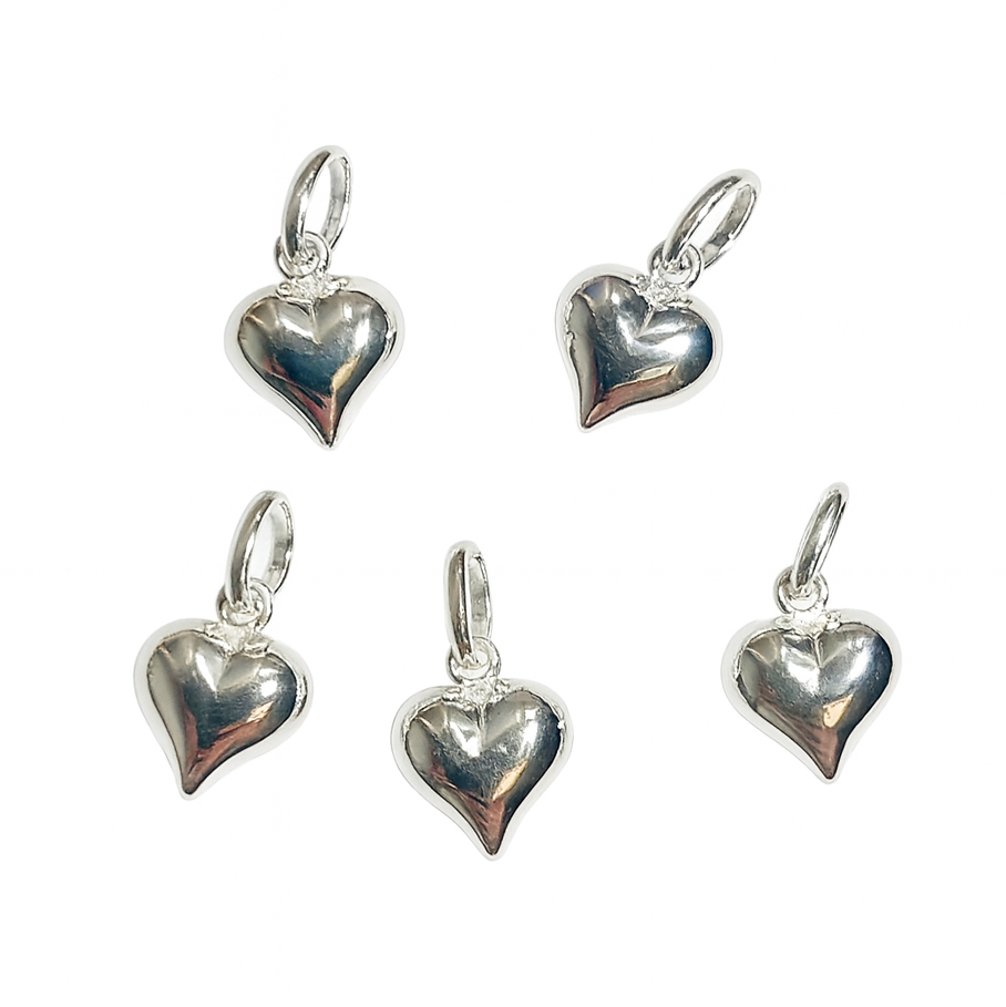 Bild von Herz 9mm Anhänger, Silber 925 (VE: 5 Stk.)