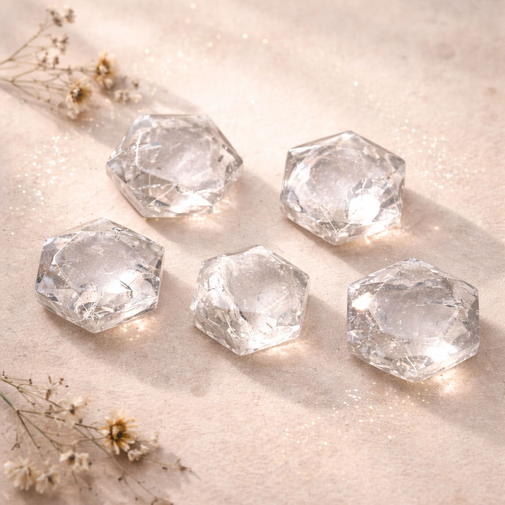 Bild von Bergkristall Feen Steine 17-25mm