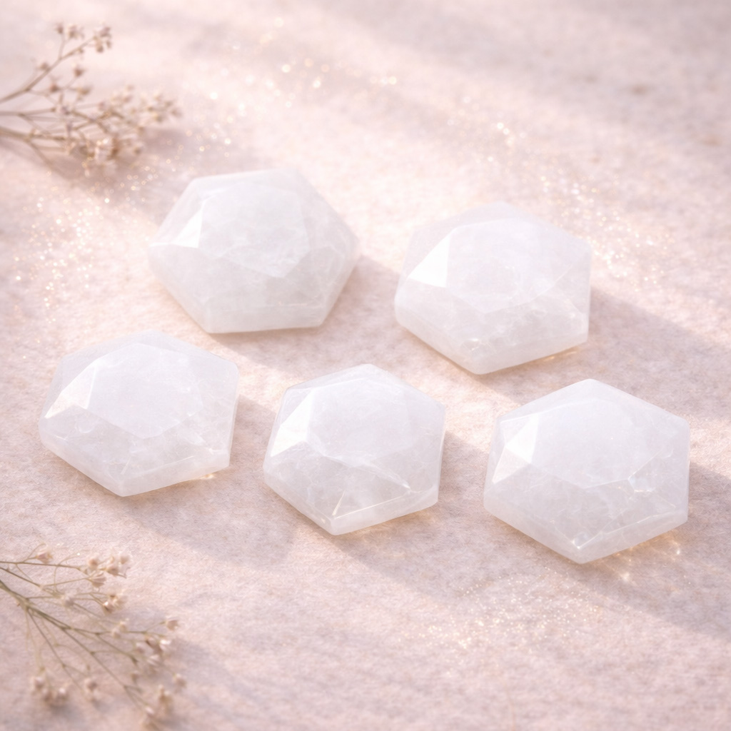 Bild von Schneequarz Feen Steine 20-27mm