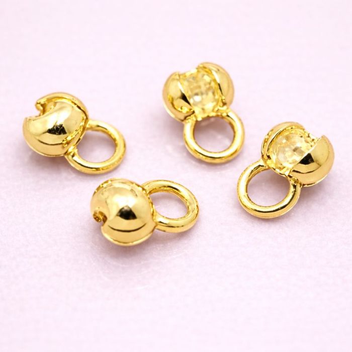 Bild von Kalotten, Silber 925 vergoldet