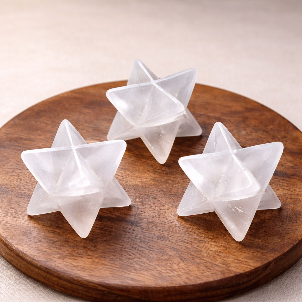 Bild von Selenit Merkaba 4cm