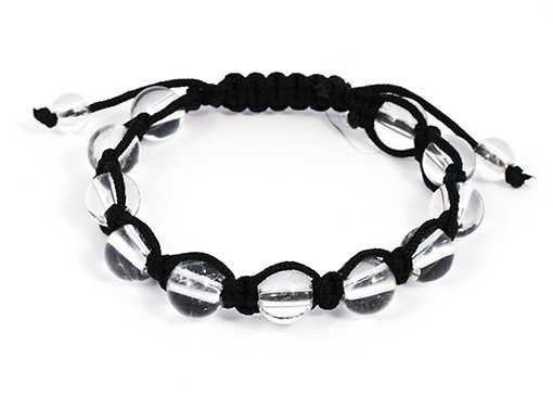 Image de Shambala Armband Bergkristall Kugeln 10mm