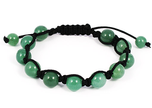 Image de Shambala Armband Aventurin Kugeln 10mm