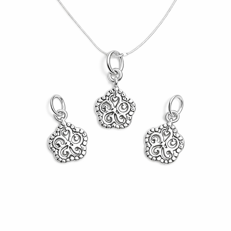 Bild von Mandala 10mm mit Ring Anhänger, Silber 925 (VE: 3 Stk.)