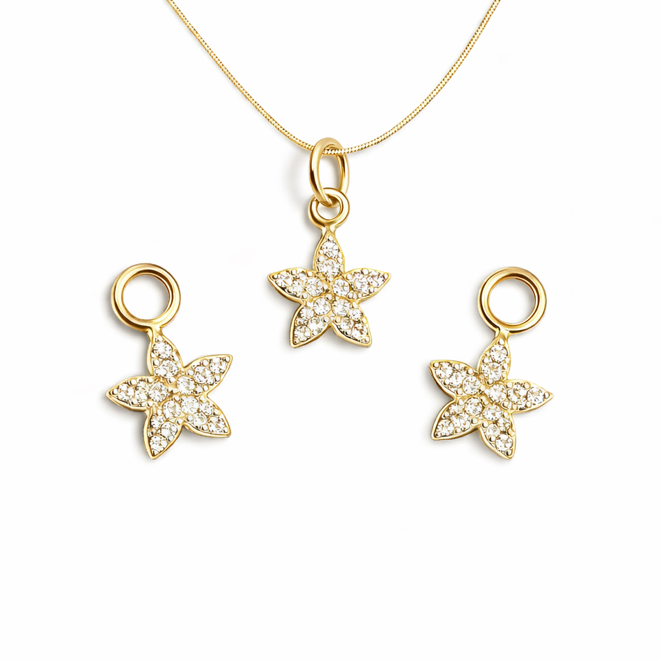 Immagine di Ciondolo con fiore di loto 17x11 mm