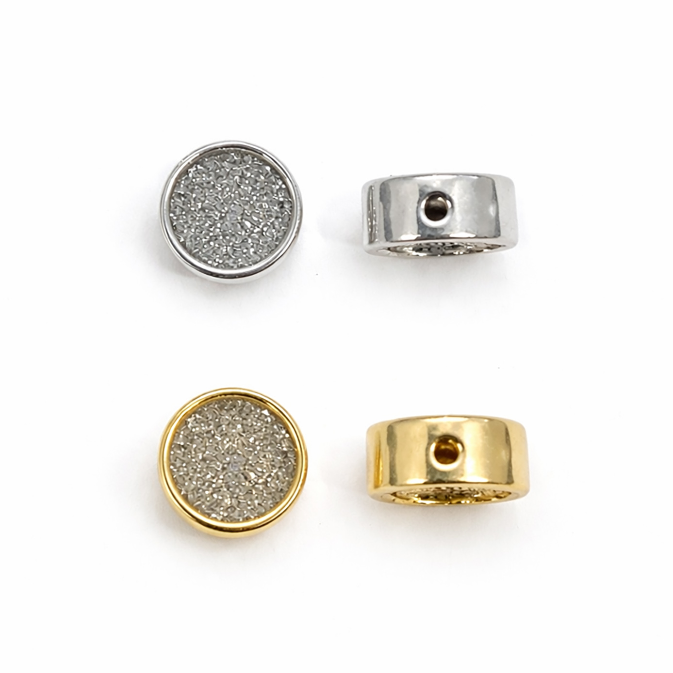 Bild von Stardust Disc 7x3mm Zwischenteil, Silber 925 (VE: 2 Stk.)