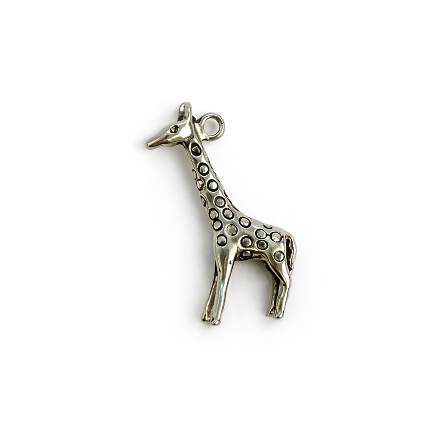 Bild von Giraffe 21x18mm Anhänger, Silber 925