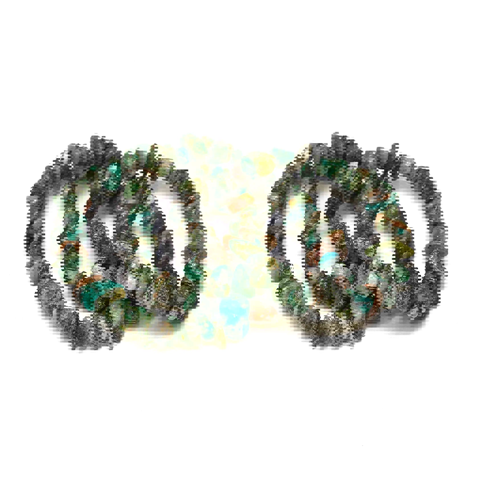 Bild von Türkis Splitter  7-11mm Armband (VE: 20er Set)