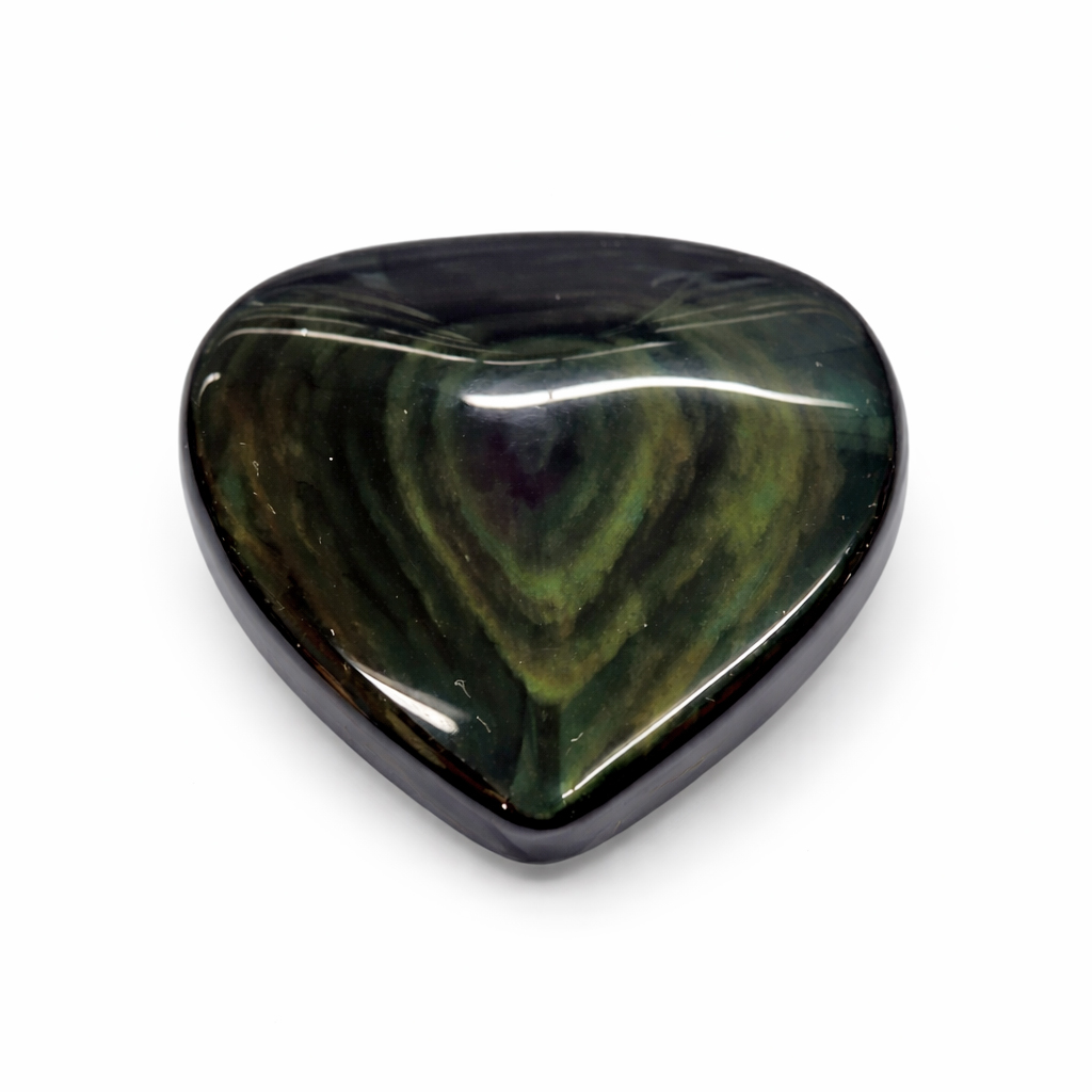 Bild von Regenbogen Obsidian "Love Hearts kantig" 