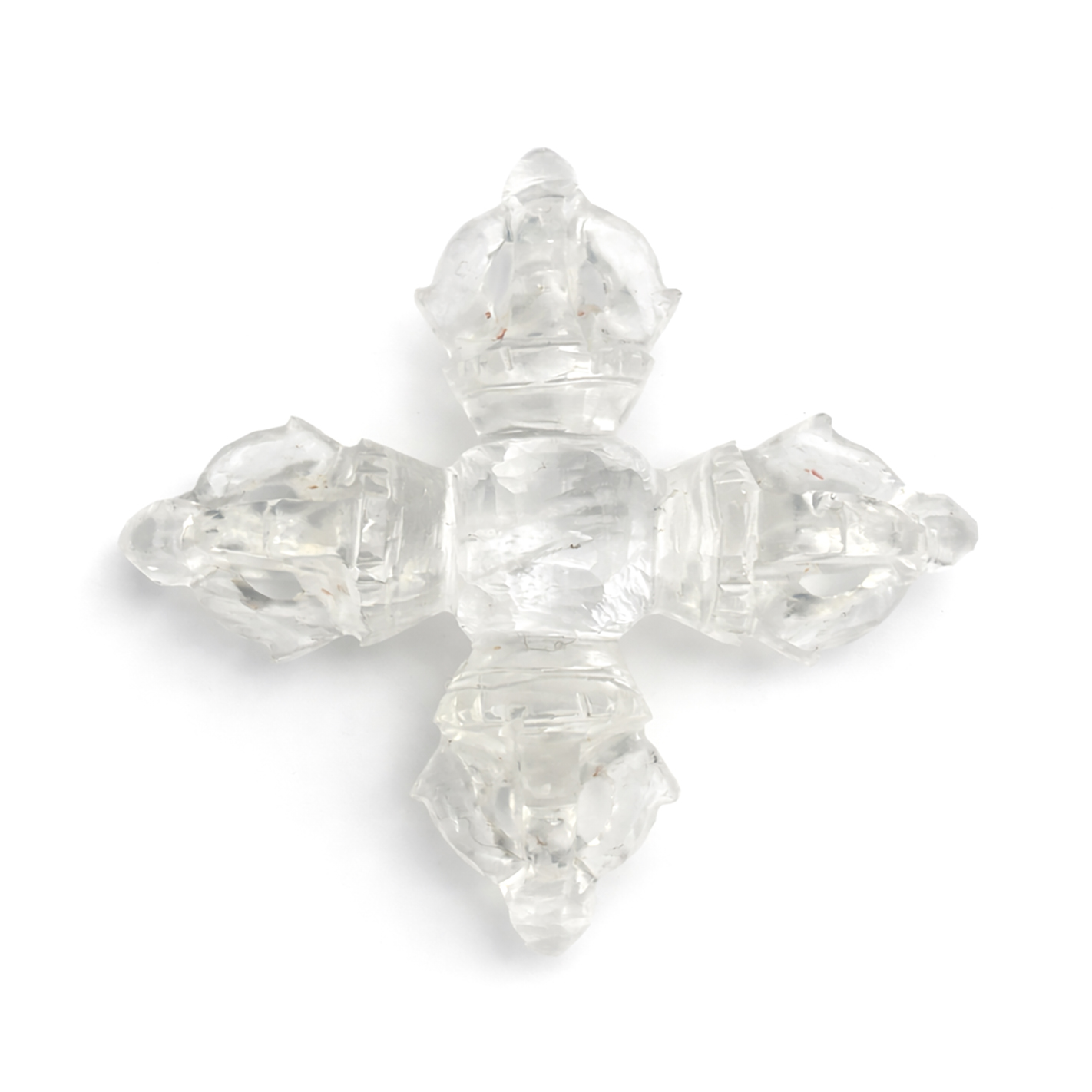 Bild von Bergkristall Dorje 40mm TOP (Doppel-Dorje)