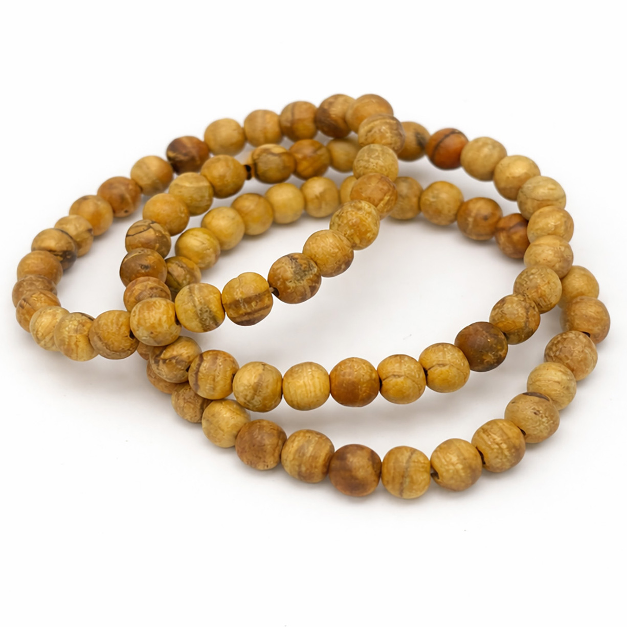 Immagine di Bracciale di perline tonde 8 mm di Palo Santo