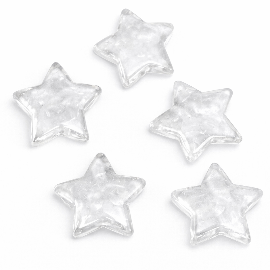 Bild von Bergkristall Stern 30x7mm